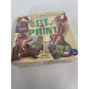 Fit to Print Board Game AEG Flatout Games Peter McPherson New Sealed